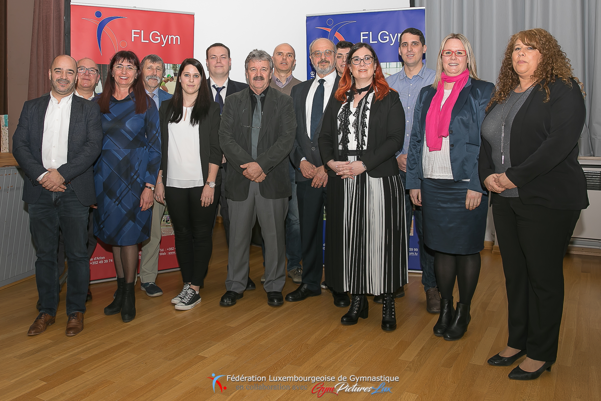 les membres du CA 2019 de la FLGym